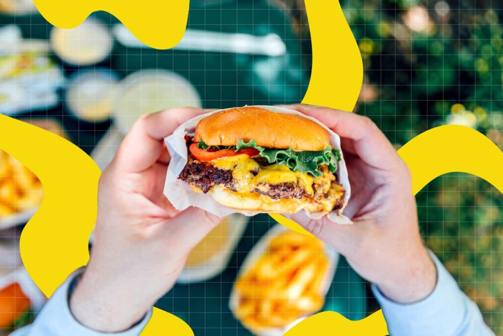 healthiest fast food burger
