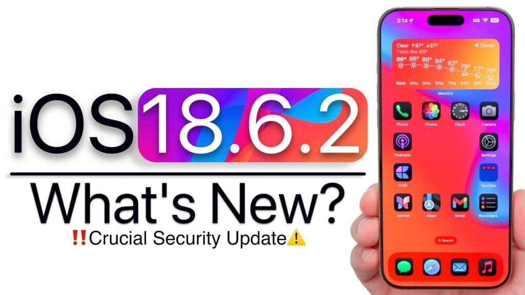 iOS 18.6.2 update