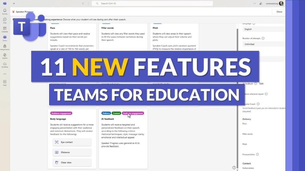 Microsoft Teams education features