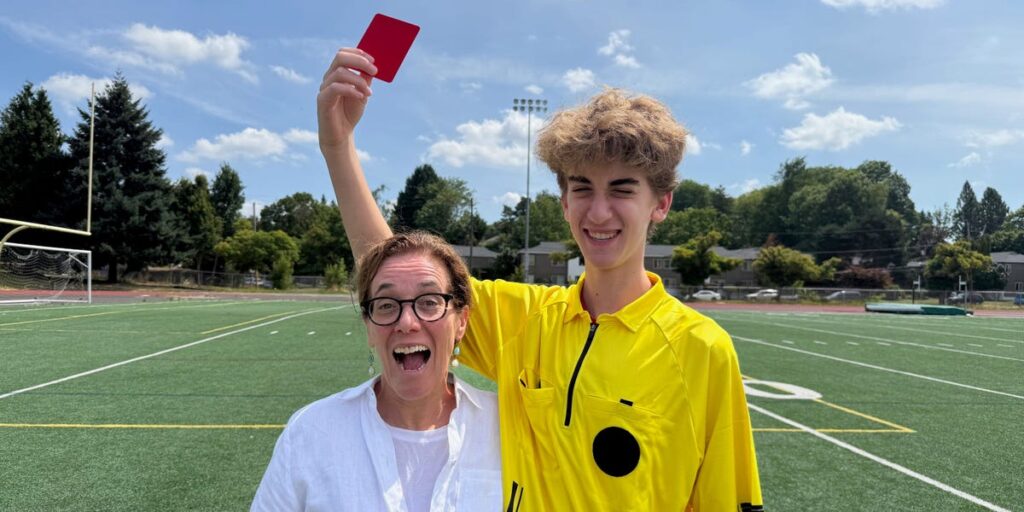 teen soccer referee