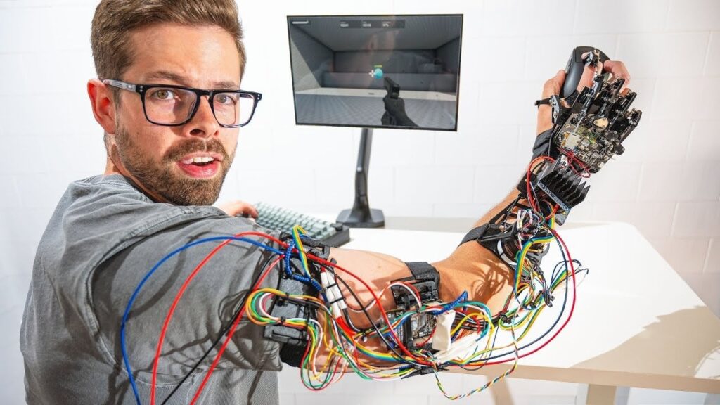 AI gaming exoskeleton