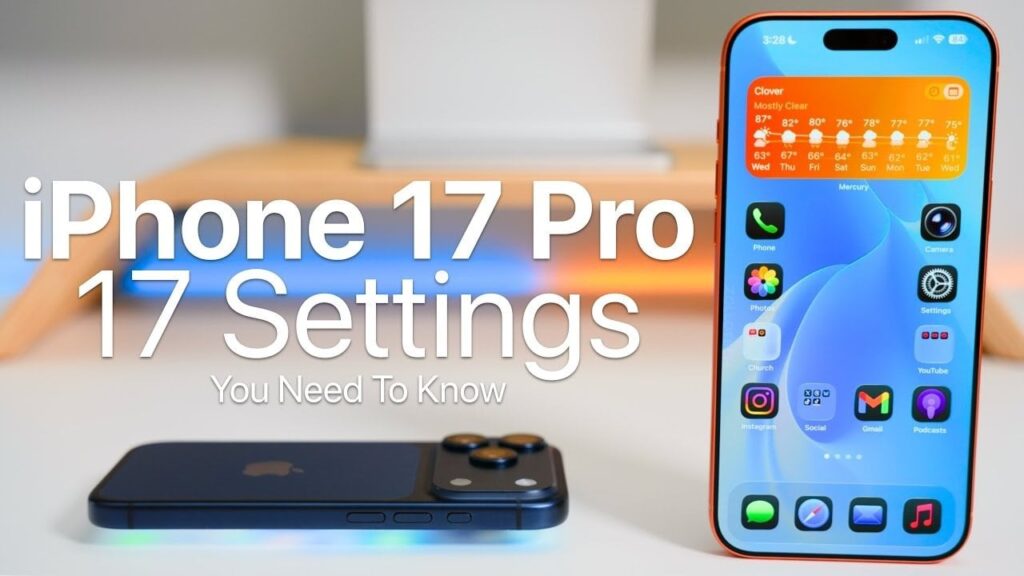 iPhone 17 Pro Max settings