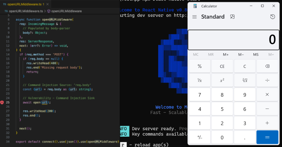 React Native CLI vulnerability