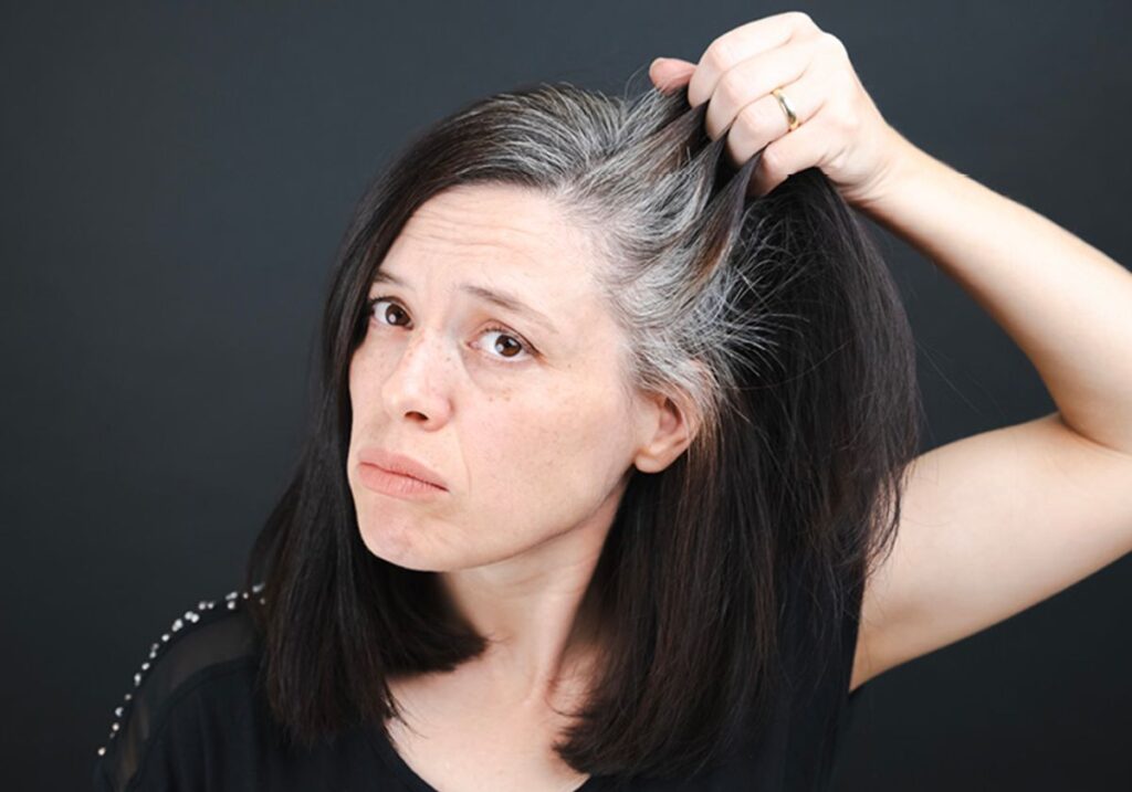 stress gray hair