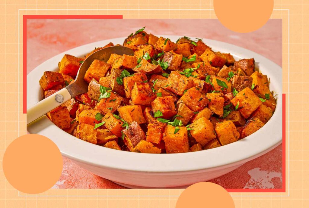 cooking sweet potatoes