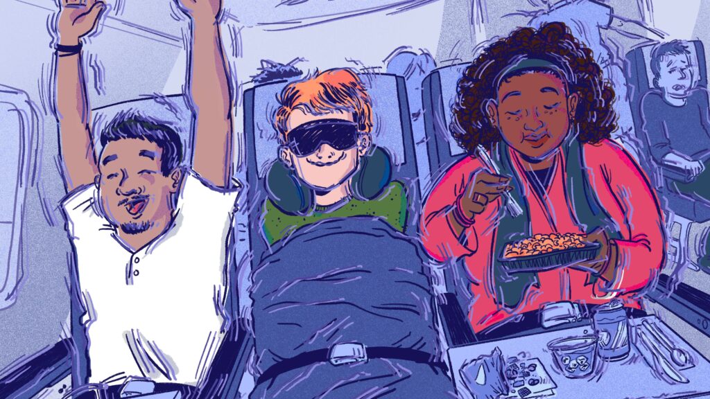 airplane travel experiences