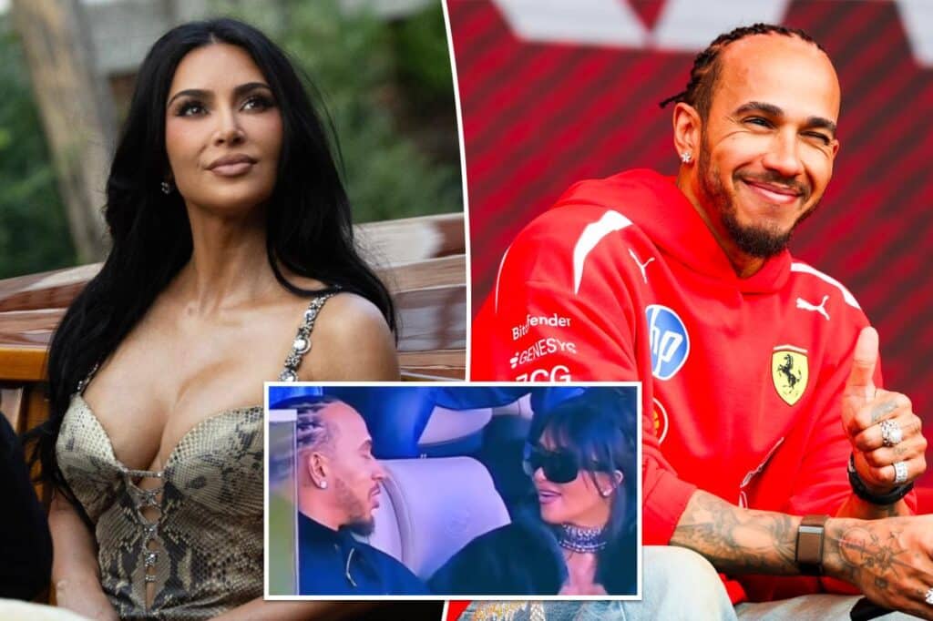 Kim Kardashian Lewis Hamilton