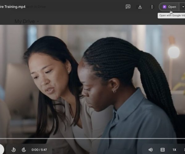 Google Drive video editing
