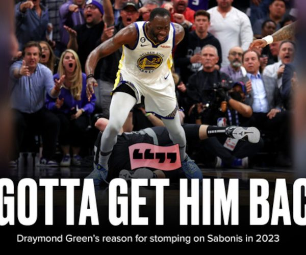 Draymond Green stomped Sabonis