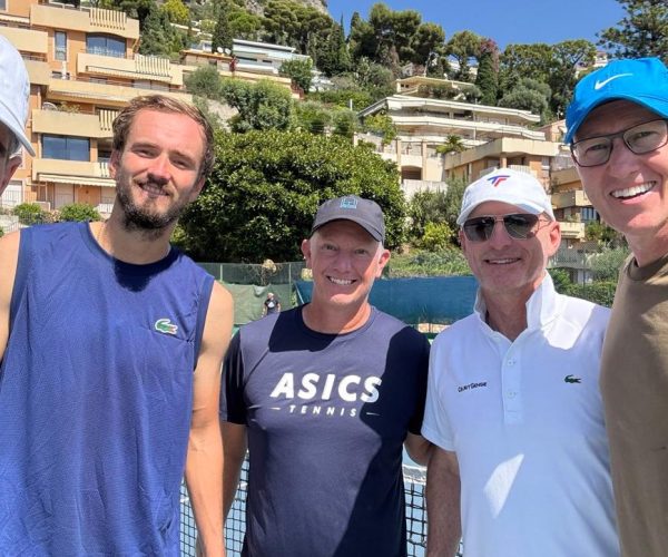 Daniil Medvedev practice Monte Carlo