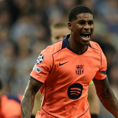 Rashford goals Barcelona Newcastle