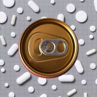 medications and soda