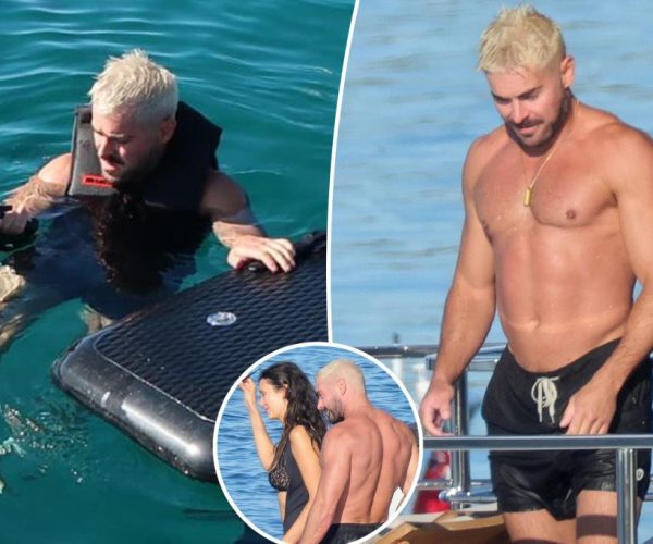 Zac Efron blond hair makeover