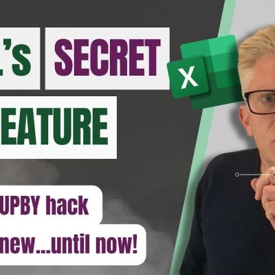 Excel GROUPBY function