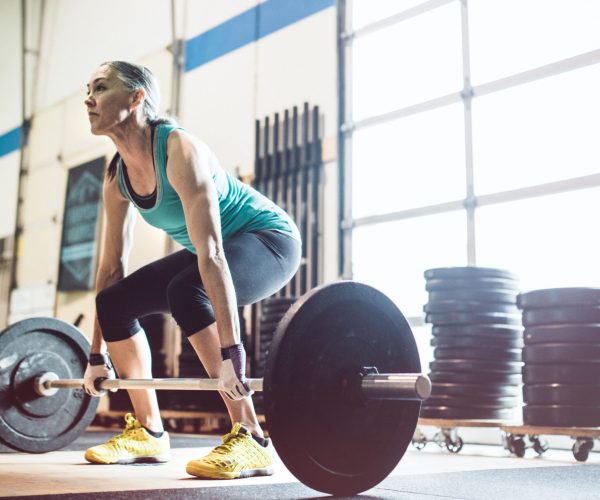 women weight training