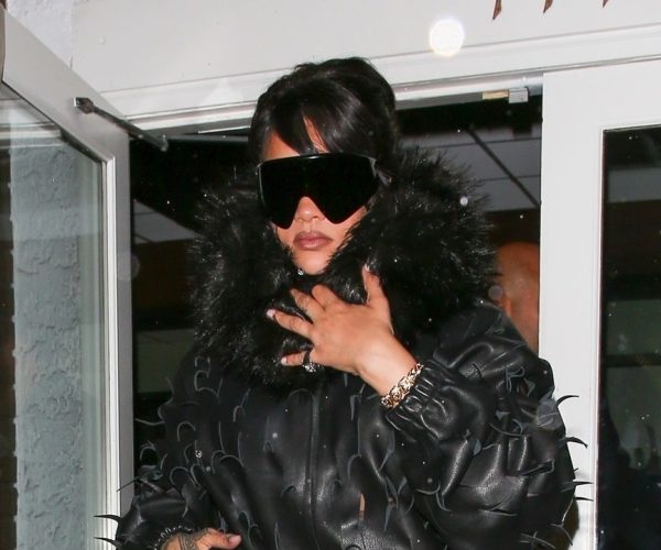 Rihanna rainy day outfit