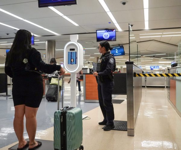 biometric airport corridor