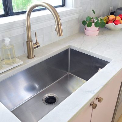 clean stainless steel sink