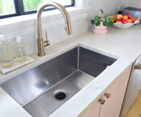 clean stainless steel sink