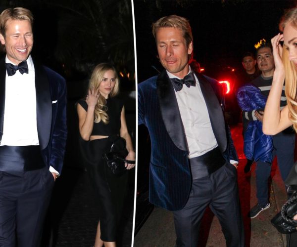 Glen Powell Michelle Randolph