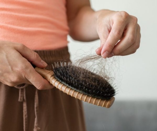 clean hairbrush