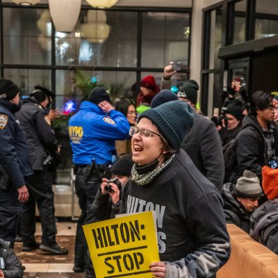 budget hotels immigration protests