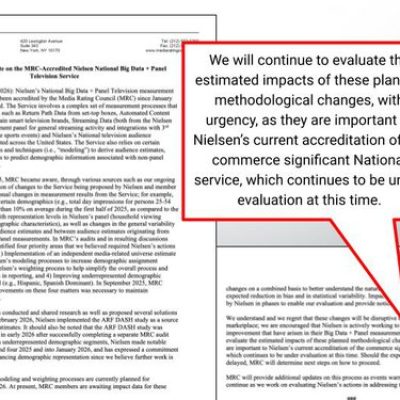 Nielsen data issues
