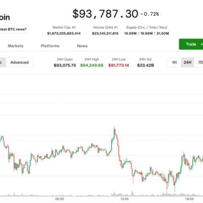 Bitcoin price volatility